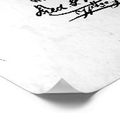 フォーク特許プリント1883ポスター ポスター (角)