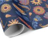 フォーク素朴フローラ ラッピングペーパー (ロールコーナー)