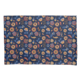 フォーク素朴フローラ 枕カバー