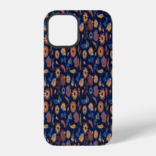 フォーク素朴フローラ iPhoneケース (裏面)