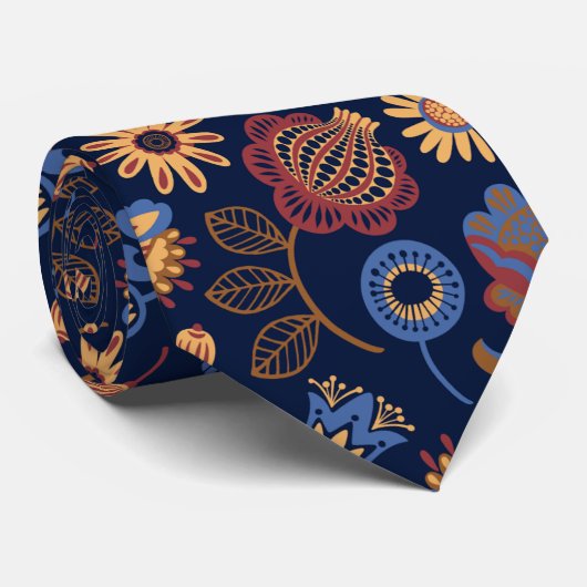 フォーク素朴 ネクタイ (ロール)