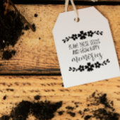 フォーク花の植物の種子は幸せな思い出を成長 ラバースタンプ