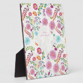 フォーク花嫁の母ギフト – カスタマイズ可能 フォトプラーク (側面)