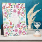 フォーク花嫁の母ギフト – カスタマイズ可能 フォトプラーク (側面)