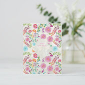 フォーク花嫁の母ギフト – カスタマイズ可能 ポストカード (スタンド正面)