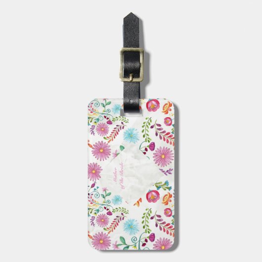 フォーク花嫁の母ギフト – カスタマイズ可能 ラゲッジタグ (正面縦)