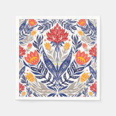 フォーク花柄 スタンダードカクテルナプキン (正面)