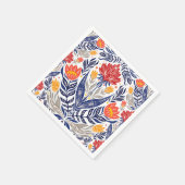 フォーク花柄 スタンダードカクテルナプキン (角)