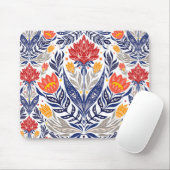 フォーク花柄 マウスパッド (マウス)