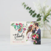 フォーク花 |ありがとうございます |写真はがき 案内ポストカード (スタンド正面)