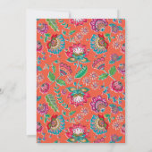 フォーク花 |ありがとうございます | 結婚s | 3枚のフォトカード サンキューカード (裏面)