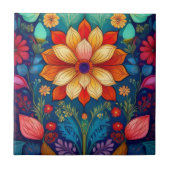 フォーク花 タイル (正面)