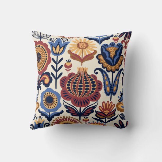 フォーク芸術 クッション (裏面)