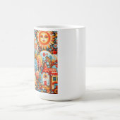 フォーク芸術 コーヒーマグカップ (中央)