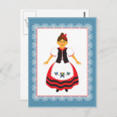 フォーク衣装 ポストカード (正面/裏面)