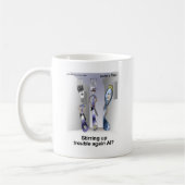 フォーク警察おもしろ漫画ギフト&コレクション コーヒーマグカップ (左)