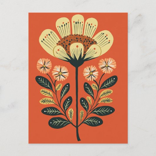 フォーク開花258 ポストカード (正面)