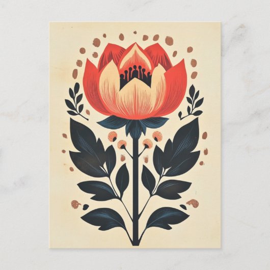 フォーク開花277 ポストカード (正面)