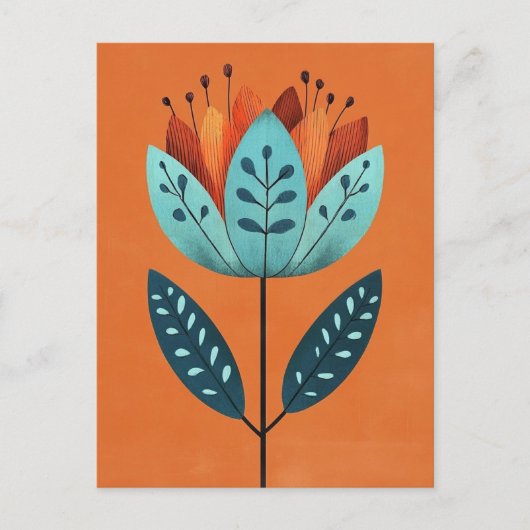 フォーク開花#232 ポストカード (正面)