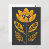 フォーク開花#233 ポストカード (正面/裏面)