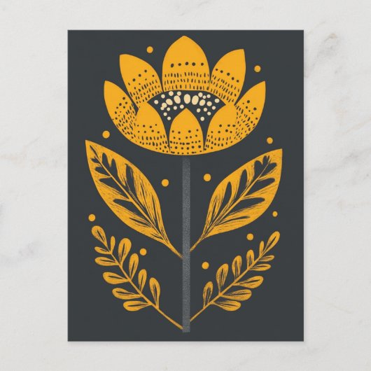 フォーク開花#233 ポストカード (正面)