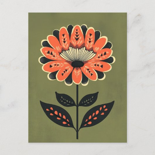 フォーク開花#234 ポストカード (正面)