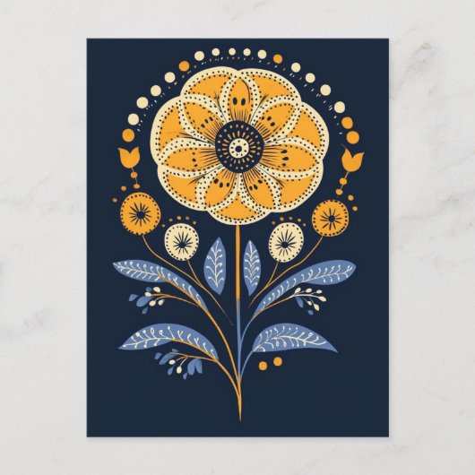 フォーク開花#235 ポストカード (正面)