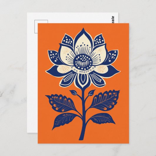 フォーク開花#237 ポストカード (正面/裏面)