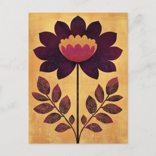 フォーク開花#241 ポストカード (正面)