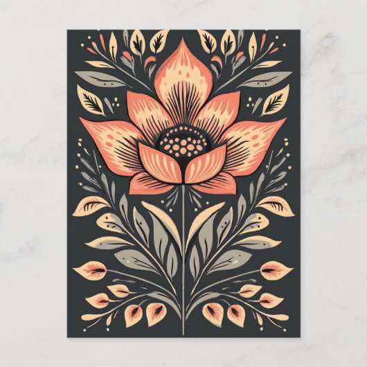 フォーク開花#243 ポストカード (正面)