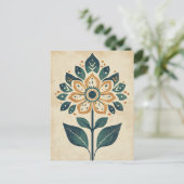 フォーク開花#244 ポストカード (スタンド正面)