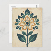 フォーク開花#244 ポストカード (正面/裏面)