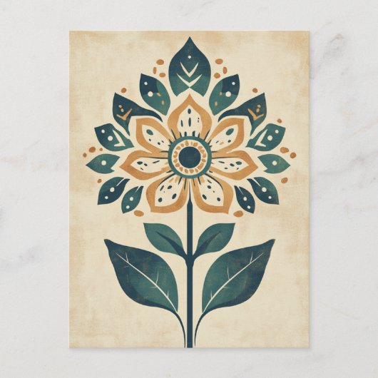 フォーク開花#244 ポストカード (正面)