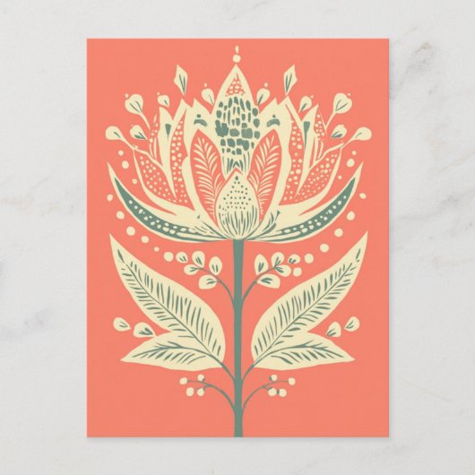 フォーク開花#247 ポストカード (正面)