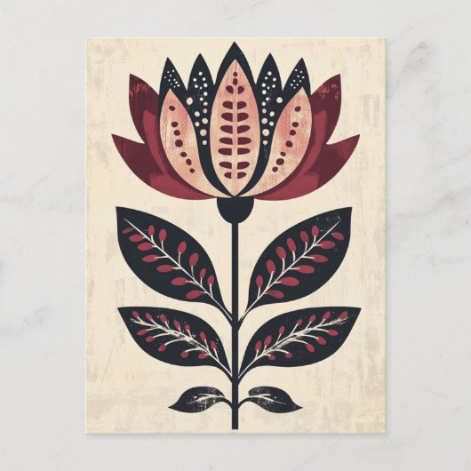 フォーク開花#248 ポストカード (正面)