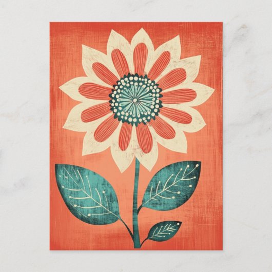 フォーク開花#251 ポストカード (正面)