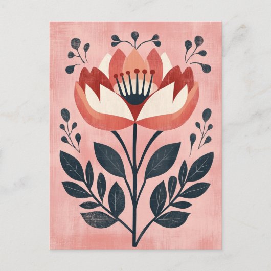 フォーク開花#253 ポストカード (正面)