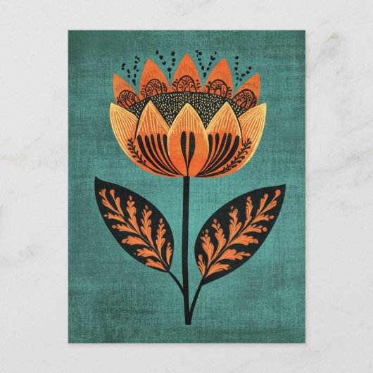 フォーク開花No.256 ポストカード (正面)