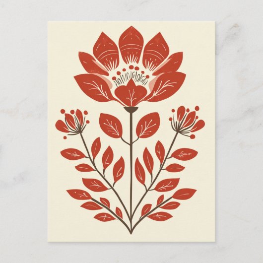 フォーク開花No.262 ポストカード (正面)