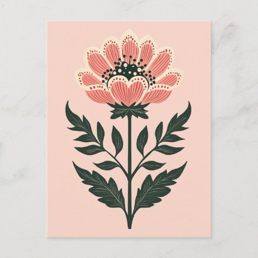 フォーク開花No.263 ポストカード (正面)