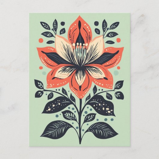 フォーク開花No.271 ポストカード (正面)