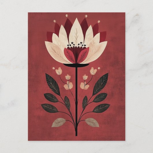 フォーク開花No.272 ポストカード (正面)