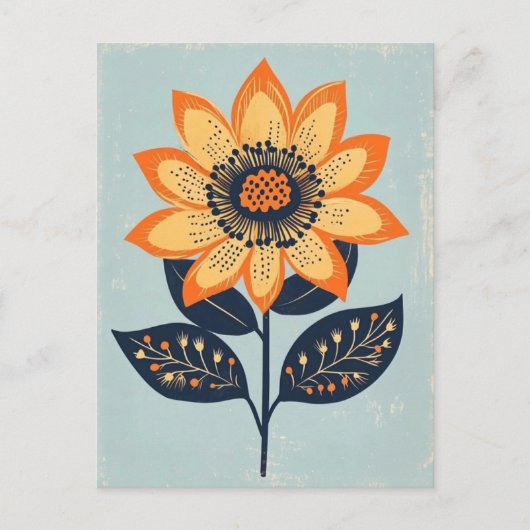 フォーク開花No.273 ポストカード (正面)