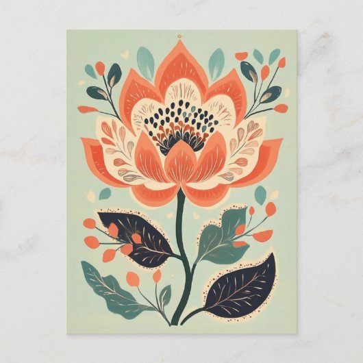 フォーク開花No.275 ポストカード (正面)