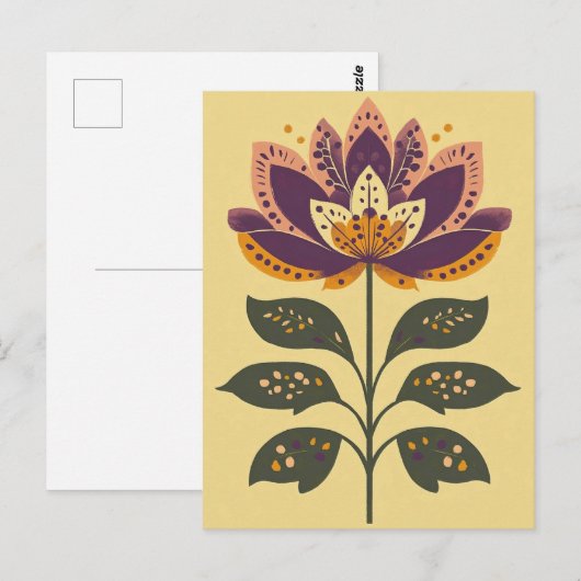 フォーク開花No.279 ポストカード (正面/裏面)