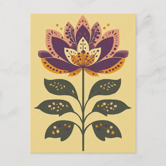 フォーク開花No.279 ポストカード (正面)