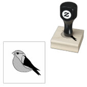 フォーク鳥、ツバメ尾鳥、小飛んでいる鳥3 ラバースタンプ (押印)