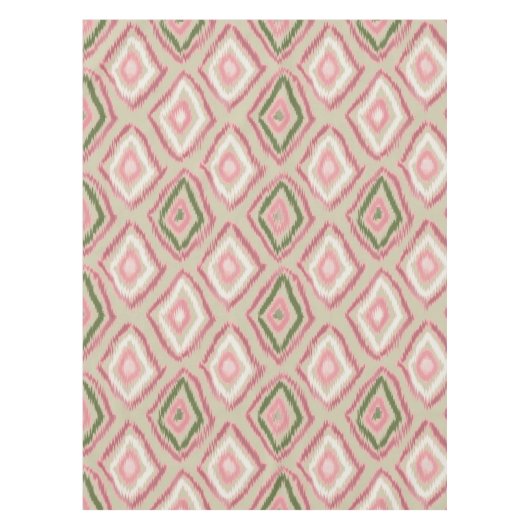 フォーク、イカットパターン テーブルクロス (正面)