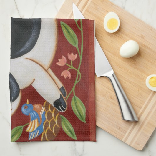 フォーク キッチンタオル (四つ折り)