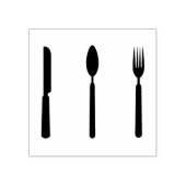 フォーク、スプーン、ナイフゴムのスタンプ ラバースタンプ (インプリント)